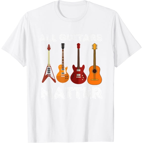 All Guitars Matter - Funny Guitar Lover & Guitarist Gift T-Shirt100% cotton