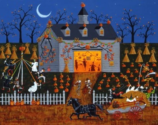 All Hallows Barn Dance Canvas Art - Joseph Holodook (24 x 19)