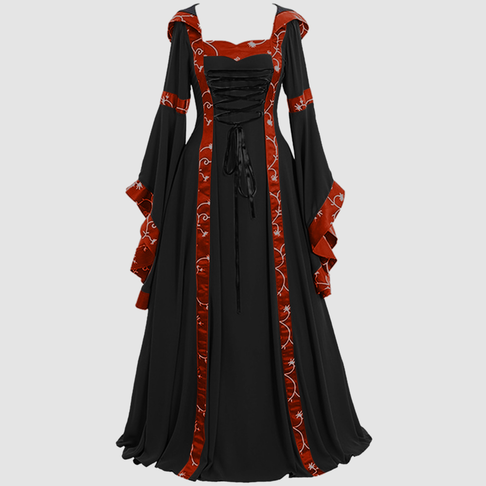 All Hallows' Day Black Dress Vampire Dress Womens Halloween Costumes 