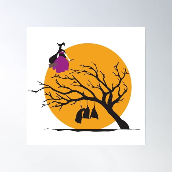 All Hallows Eve Poster Wall Art, Modern Wall Decor, 16x16 UNFRAMED