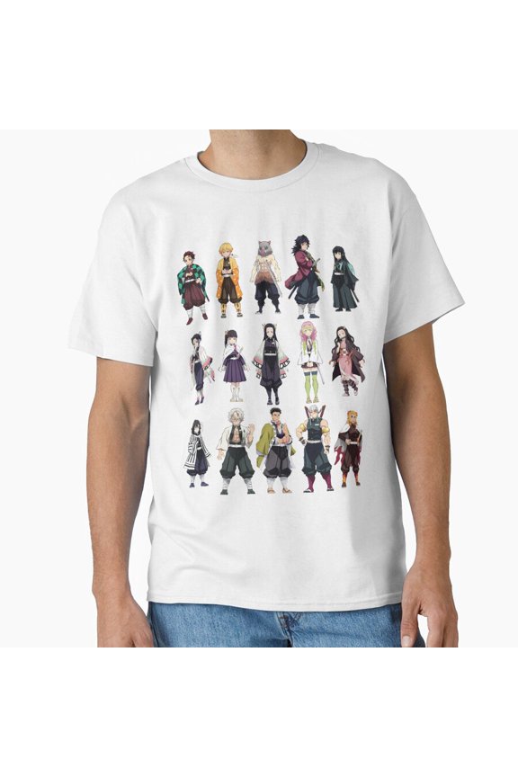 All Hashira Epic Stained Glass Colorful Window Pattern Tee T-Shirt