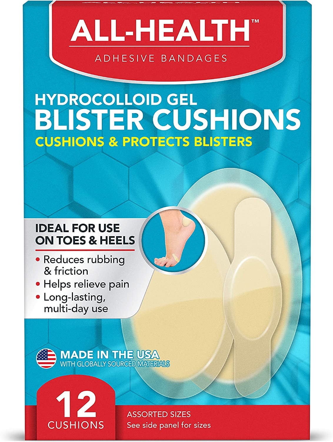 All Health All Health Extreme Hydrocolloid Gel Blister Cushion Bandages