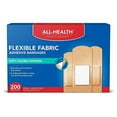 thumbnail image 1 of All Health Flexible Fabric Adhesive Bandages, Assorted Sizes Variety Pack, 200 ct | Flexible Protection for First Aid and Wound Care, 1 of 3