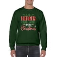 thumbnail image 1 of All Hearts Come Home Christmas Sweatshirt Men -Smartprints Designs, Male 3X-Large, 1 of 4