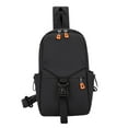 thumbnail image 1 of All Home Deals!Kyusrd Men's Canvas Sports Waist bag Casual Fashion Large Capacity Storage Waist bag, 1 of 4
