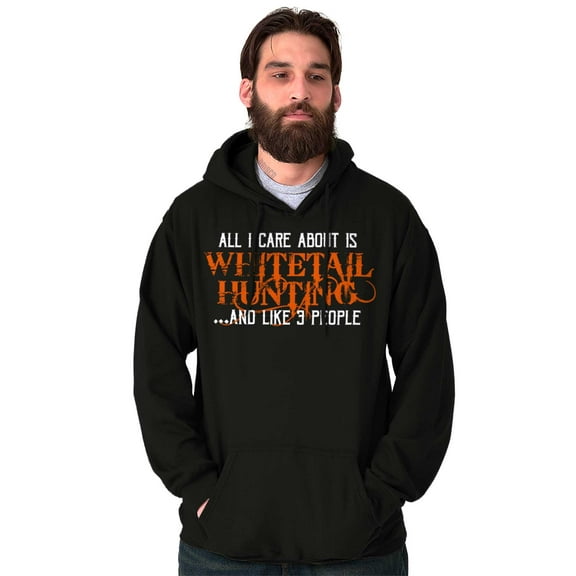 All I Care About is Whitetail Hunting Unisex Plus Fleece Graphic Hoodie Brisco Brands 2X