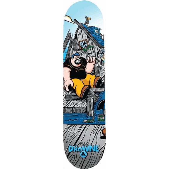 All I Need Drowne Brewtus Skateboard Deck Original - 8.3" x 32.25" (Deck Only)