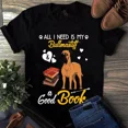 thumbnail image 1 of All I Need Is My Bullmastiff and a Good Book Dog Tshirt, 1 of 2
