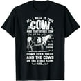thumbnail image 1 of All I Need Is This Cow Funny Farmer Women Men Dairy Farm Short Sleeve T-Shirt, 1 of 4