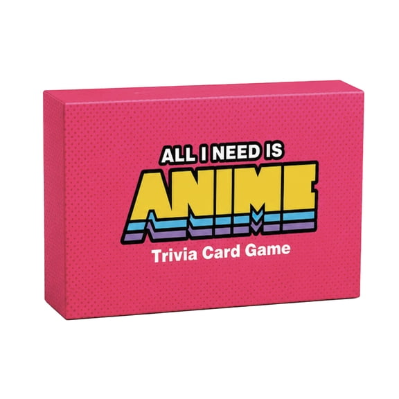All I Need Is Anime  Anime Trivia Card Game - 100 Questions, Character, Quotes & Skill Challenges, Fun Anime Party Game for Fans, Teens & Adults, Expansion Pack Available (Base Game)