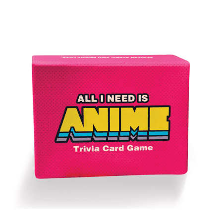 All I Need is Anime Trivia Card Game - 100 Questions, Character, Quotes & Skill Challenges, Fun Anime Party Game for Fans, Teens & Adults, Expansion Pack Available (Base Game)