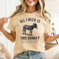 thumbnail image 1 of All I Need is This Donkey Vintage Animal T-shirt Sizes S-5XL, 1 of 5