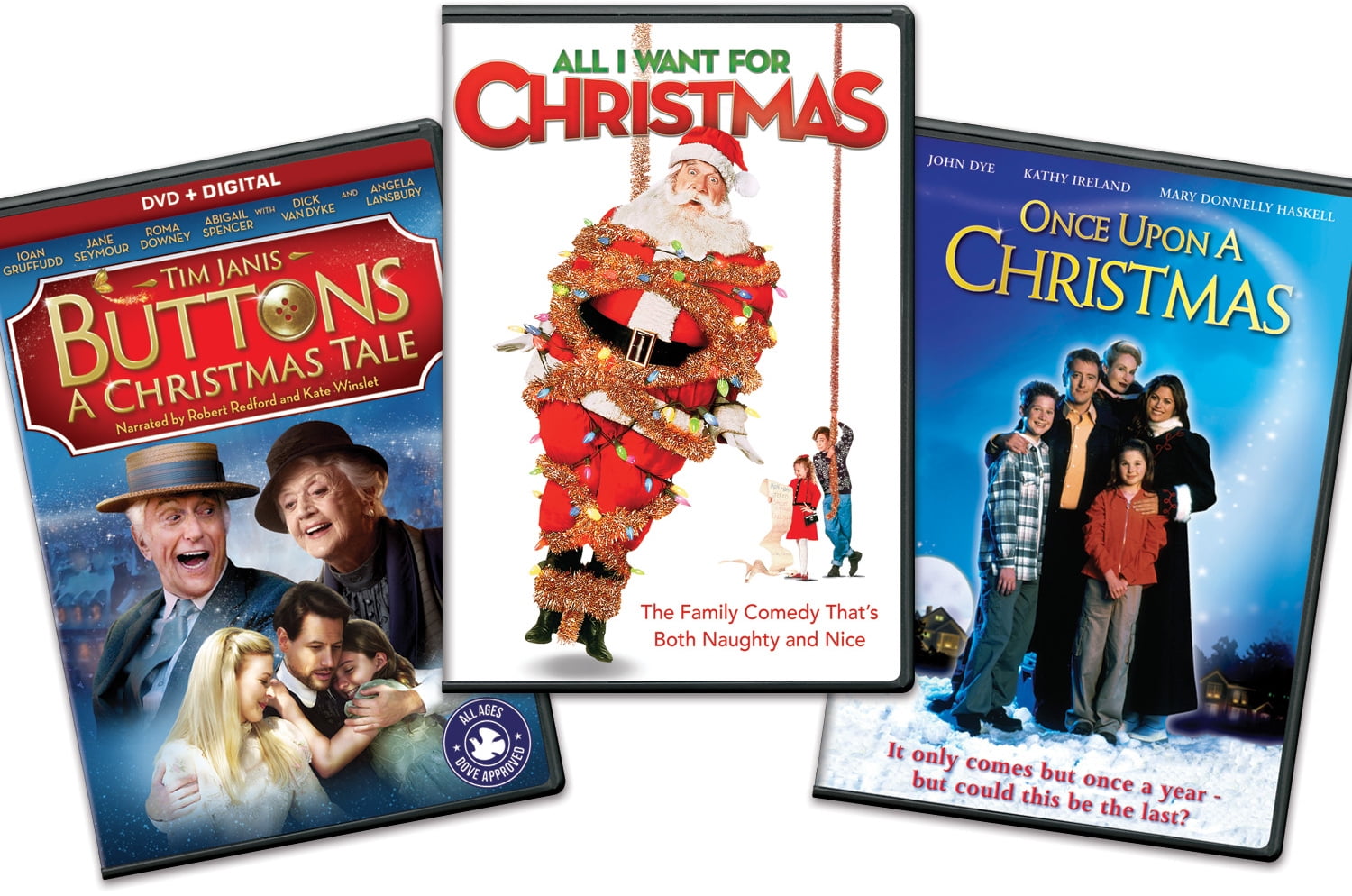 All I Want For Christmas/Buttons: A Christmas Tale/Once Upon A Christmas - Holiday 3 pack Bundle