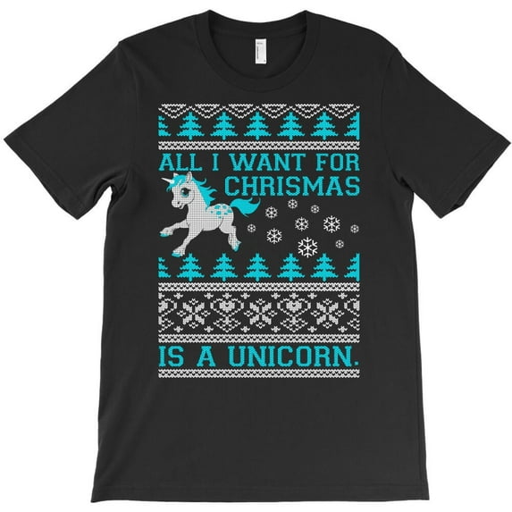 All I Want For Christmas Is A Sweater Funny Holiday Graphic H43564 Unisex T-Shirt, Up to 5XL Available
