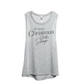 thumbnail image 1 of All I Want For Christmas Is Sleep Women's Fashion Sleeveless Muscle Workout Yoga Tank Top Sport Grey Large, 1 of 3