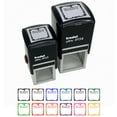 thumbnail image 1 of All I Want for Christmas List Self-Inking Rubber Stamp Ink Stamper - Black Ink - Small 1 Inch, 1 of 7