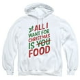 thumbnail image 1 of All I Want for Christmas is Food Unisex Adult Pull-Over Hoodie, 1 of 5