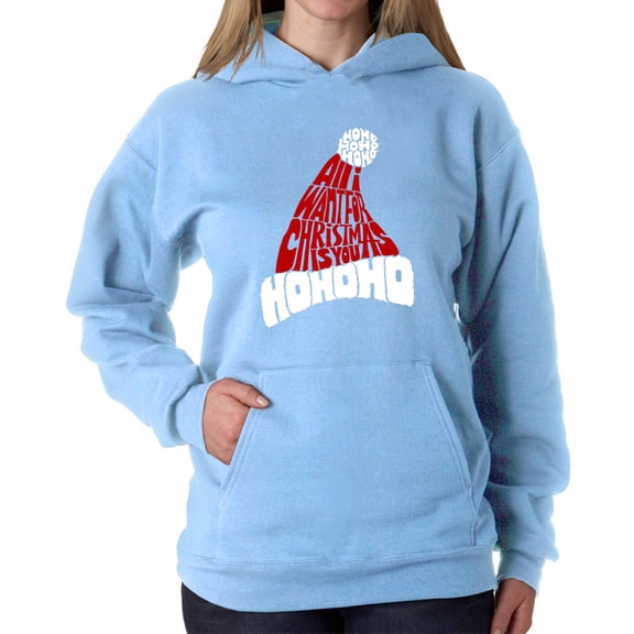 All I Want for Christmas is You - Women's Word Art Hooded Sweatshirt