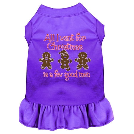 Christmas Pet Dog Cat Dress Screen Printed, "All I Want For Christmas Is A Few Good Men"