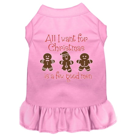 Christmas Pet Dog Cat Dress Screen Printed, "All I Want For Christmas Is A Few Good Men"