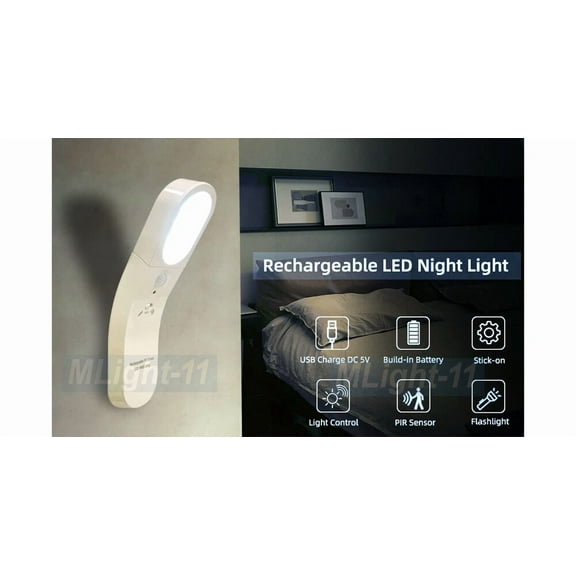 All-In-1 Led Motion Light Kitchen Cabinet Wardrobe Light Flashlight Rechargeable