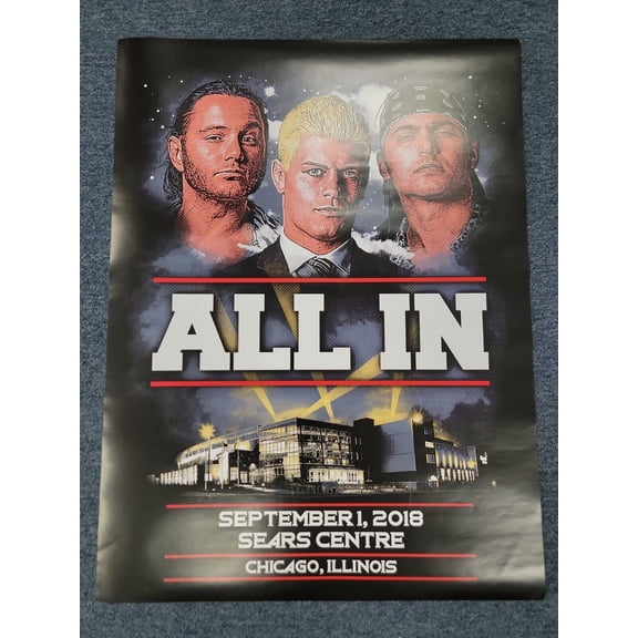 All In 18x24 PPV Poster Young Bucks Cody AEW All Elite SEPTEMBER 1 2018