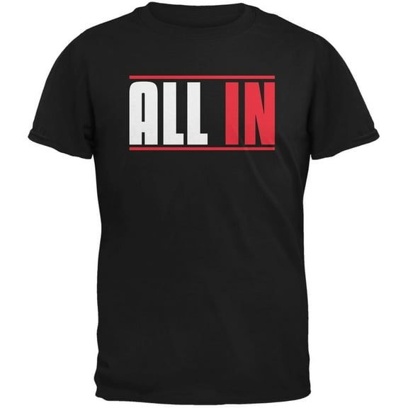 All In Black Adult T-Shirt - X-Large