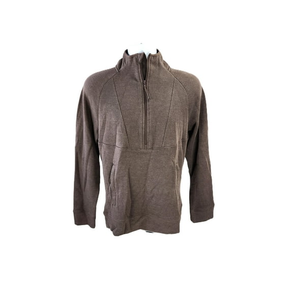All In Motion Half Zip Midweight Raglan Fleece Activewear Sweater, High Neck