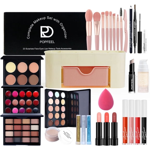 All In One Full Makeup Kit,Multipurpose Women's Makeup Sets,Beginners and Professionals Alike,Easy to Carry whit makeup set