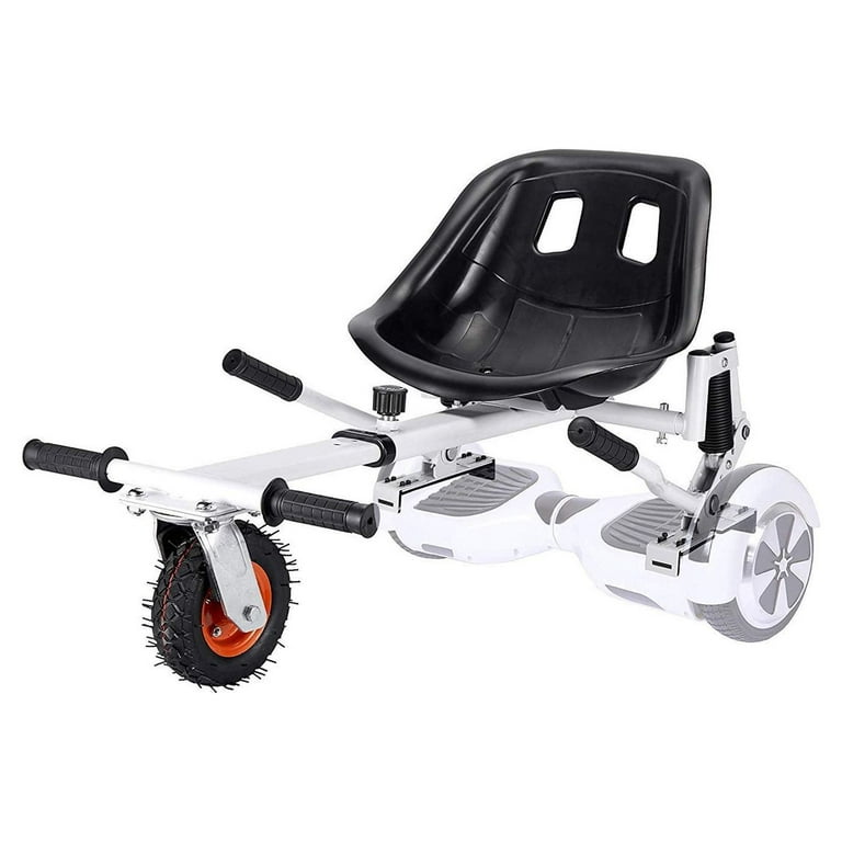 All In One Hover Cart Attachment For Hoverboard Transform your Hoverboard into a Go Kart with Hovercart White Walmart