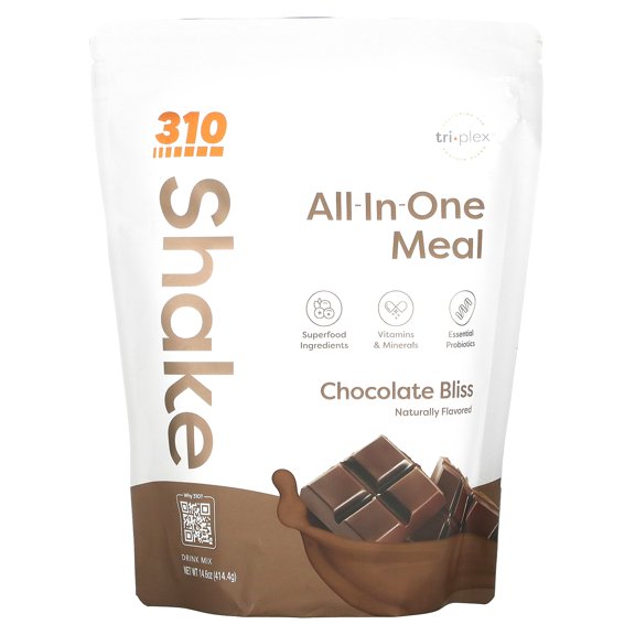All-In-One Meal Shake, Chocolate Bliss, 14.6 oz (414.4 g), 310 Nutrition