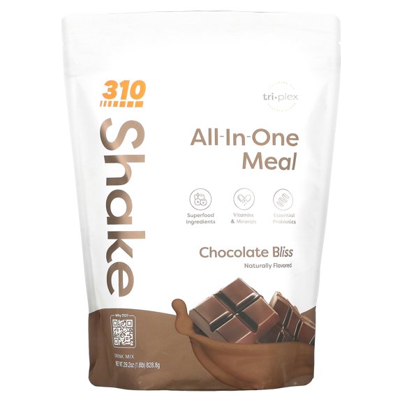 310 Nutrition All-In-One Meal Shake, Chocolate Bliss, 28 Servings