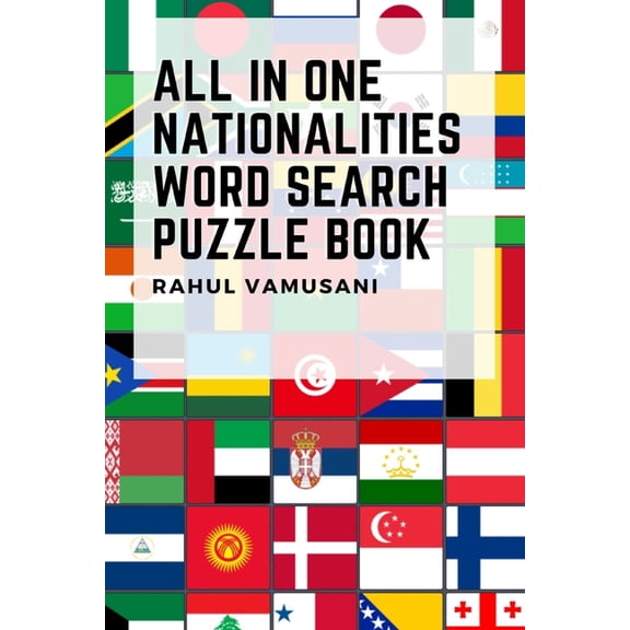 All In One Nationalities Word Search Puzzle Book, (Paperback)