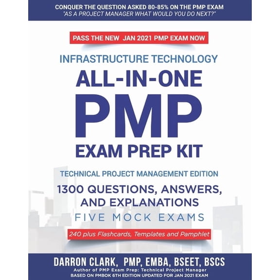 All-In-One PMP(R) EXAM PREP Kit,1300 Question, Answers, and Explanations, 240 Plus Flashcards, Templates and Pamphlet Up, (Paperback)