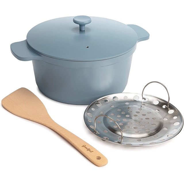 AllInOne Pot Multilayer Nonstick Dutch Oven with Lid & Roasting Rack