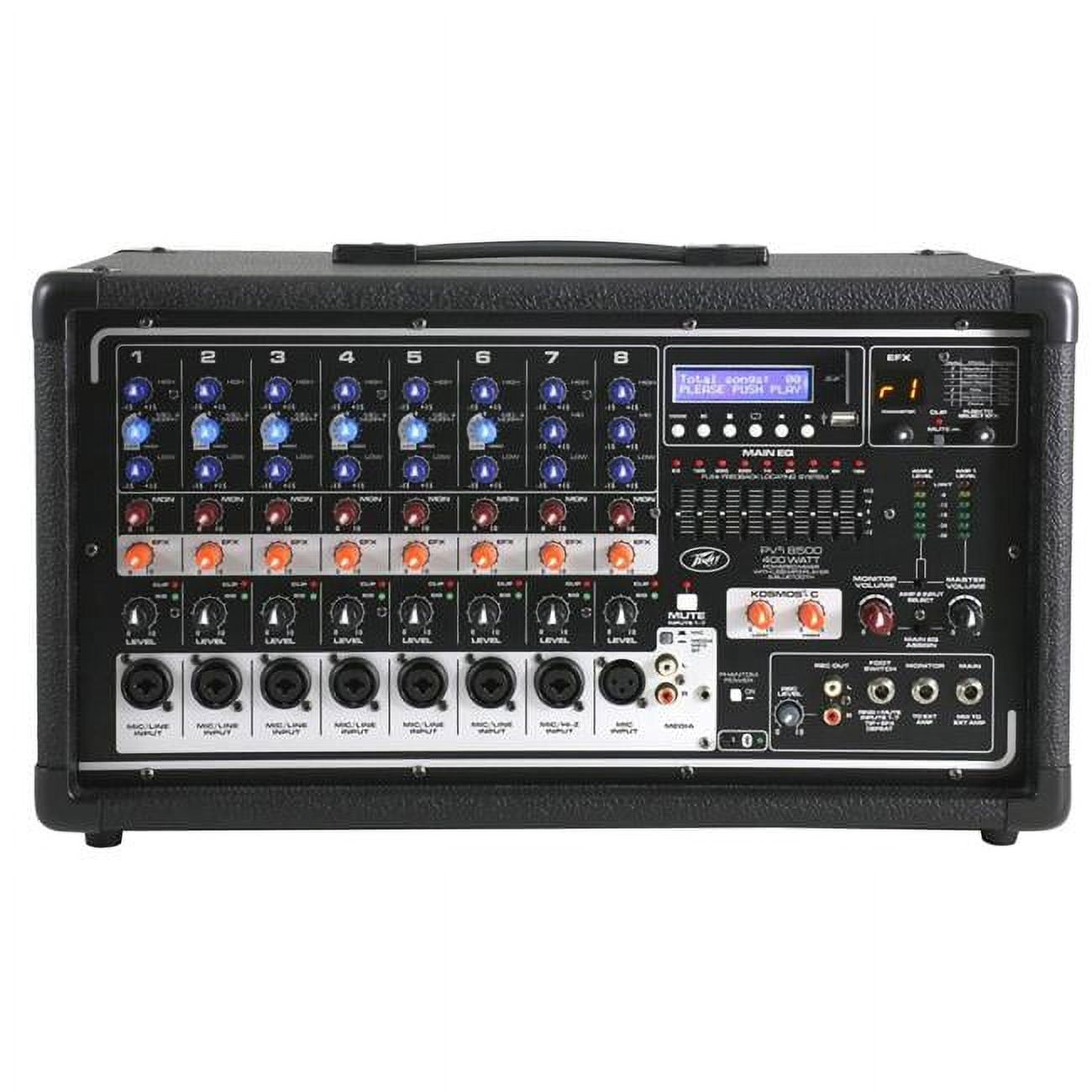 All-In One Powered Mixer with Feedback Locating System & Master Mute for 1-7 Channel