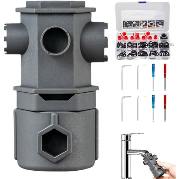 All-In-One Wrench Tool Set for Faucet, Wrench Tool Set for Faucet, Multifunctional Faucet Wrench, 16 In 1 Wrench Tool Set for Faucet, A Wide Range of Taps for Bathrooms and Kitchens (1pc-A)