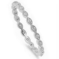 thumbnail image 1 of All In Stock CZ Marquise Eternity Band Ring Sterling Silver Size 7, 1 of 3