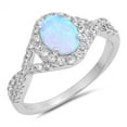 thumbnail image 1 of All In Stock Oval Center Intertwined Sides Sterling Silver Ring Size 9, 1 of 3