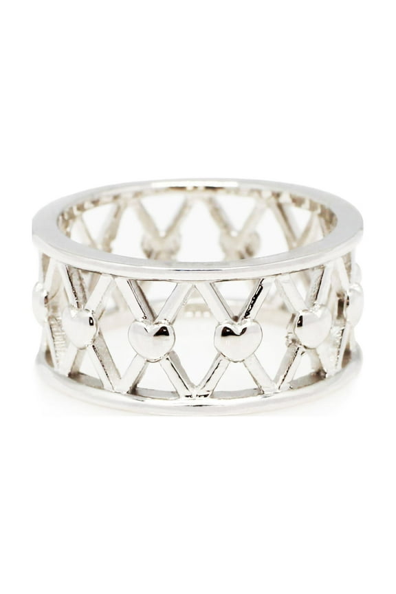 Sterling Silver Prison Of Love Crossover Ring Size 5.5