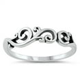 thumbnail image 1 of All In Stock Swirl Branch Oxidized Sterling Silver Ring Size 9, 1 of 3