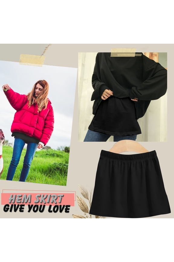All In Sweatshirt Skirt Base Short With Female Skirt The, Black