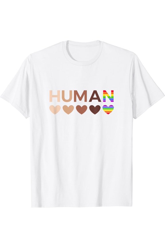 All-Inclusive Hearts for BLM Racial Justice & Human Equality T-Shirt
