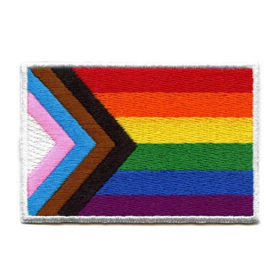 All Inclusive Pride Flag Patch LGBTQ+ Community Embroidered Iron On