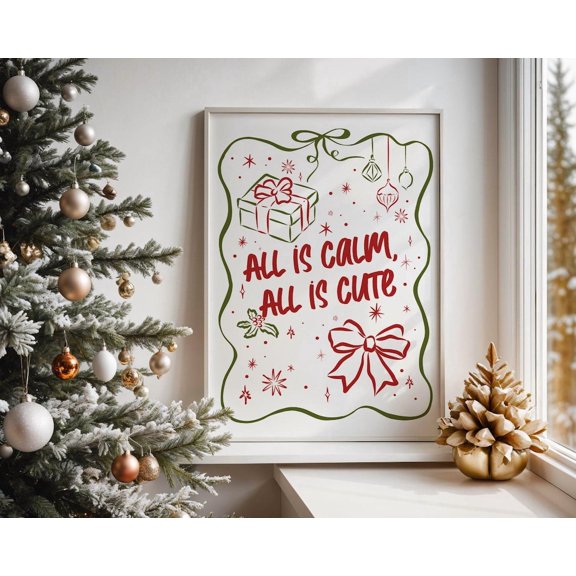 All Is Calm Wall Art SerenePrintable Poster Decor Wall Art Wall Decor, Unframed Poster Size 24x36 F03.1.22l629
