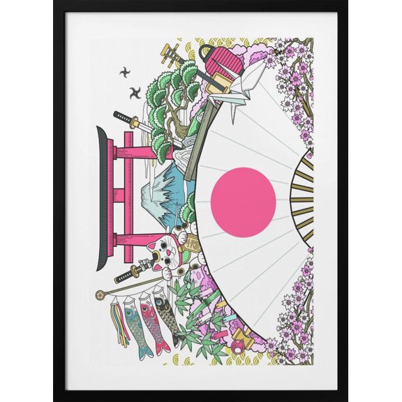 All Japan Has To Offer Framed Art Modern Wall Decor