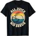 thumbnail image 1 of All Juice No Seeds Lemon Retro Funny Men's Vasectomy Gift T-Shirt, 1 of 3