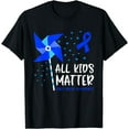 thumbnail image 1 of All Kids Matter Child Abuse Prevention Awareness Pinwheel T-Shirt, 1 of 2