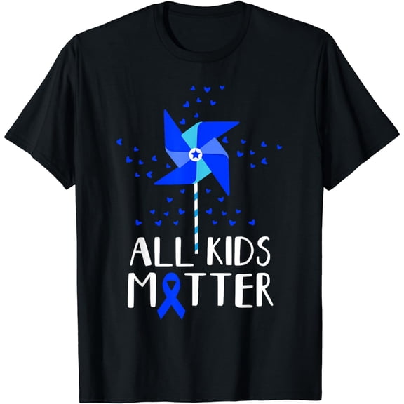 All Kids Matter Child Abuse Prevention Awareness Pinwheel T-Shirt