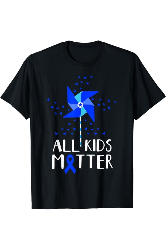 All Kids Matter Child Abuse Prevention Awareness Pinwheel T-Shirt